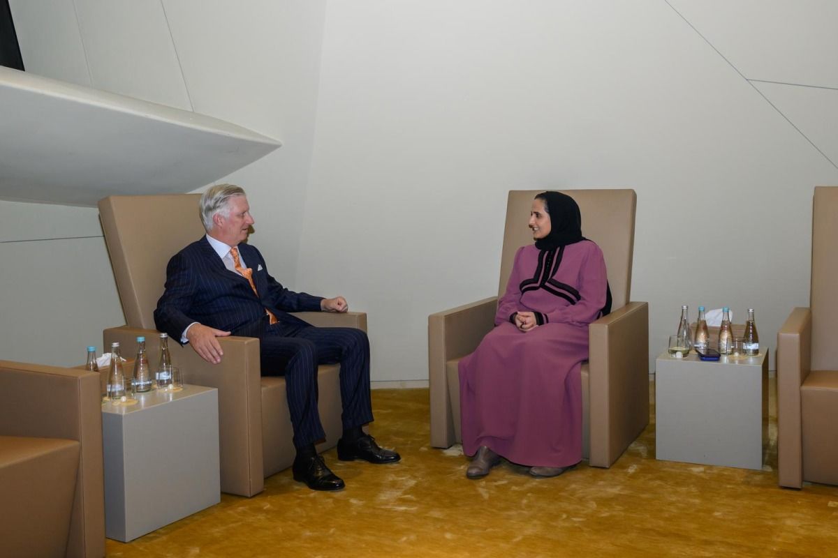 ملك بلجيكا يزور متحف قطر الوطني ويلتقي رئيس مجلس أمناء متاحف قطر