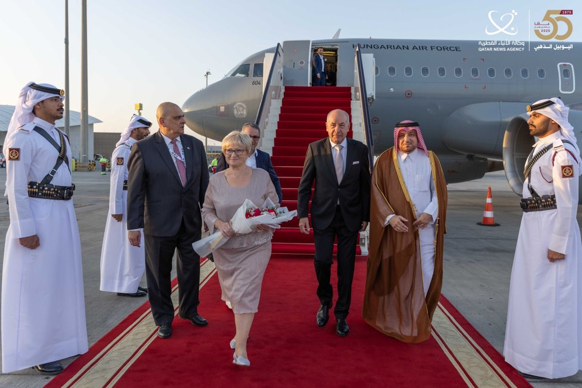 رئيس هنغاريا يصل الدوحة للمشاركة في مؤتمر القمة العالمي الثاني للتنمية الاجتماعية