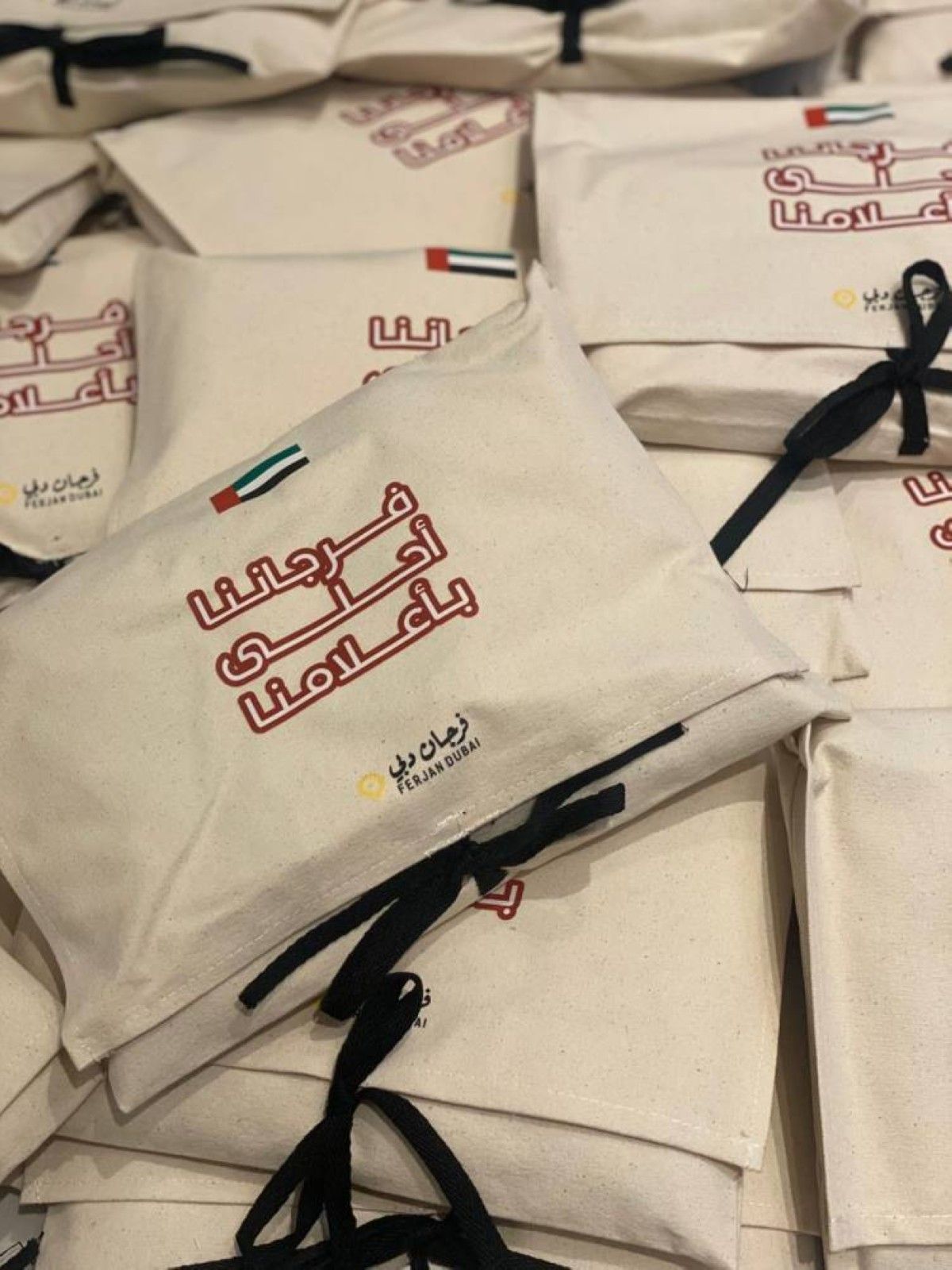 «فرجاننا أحلى بأعلامنا» توزع 500 علم في دبي