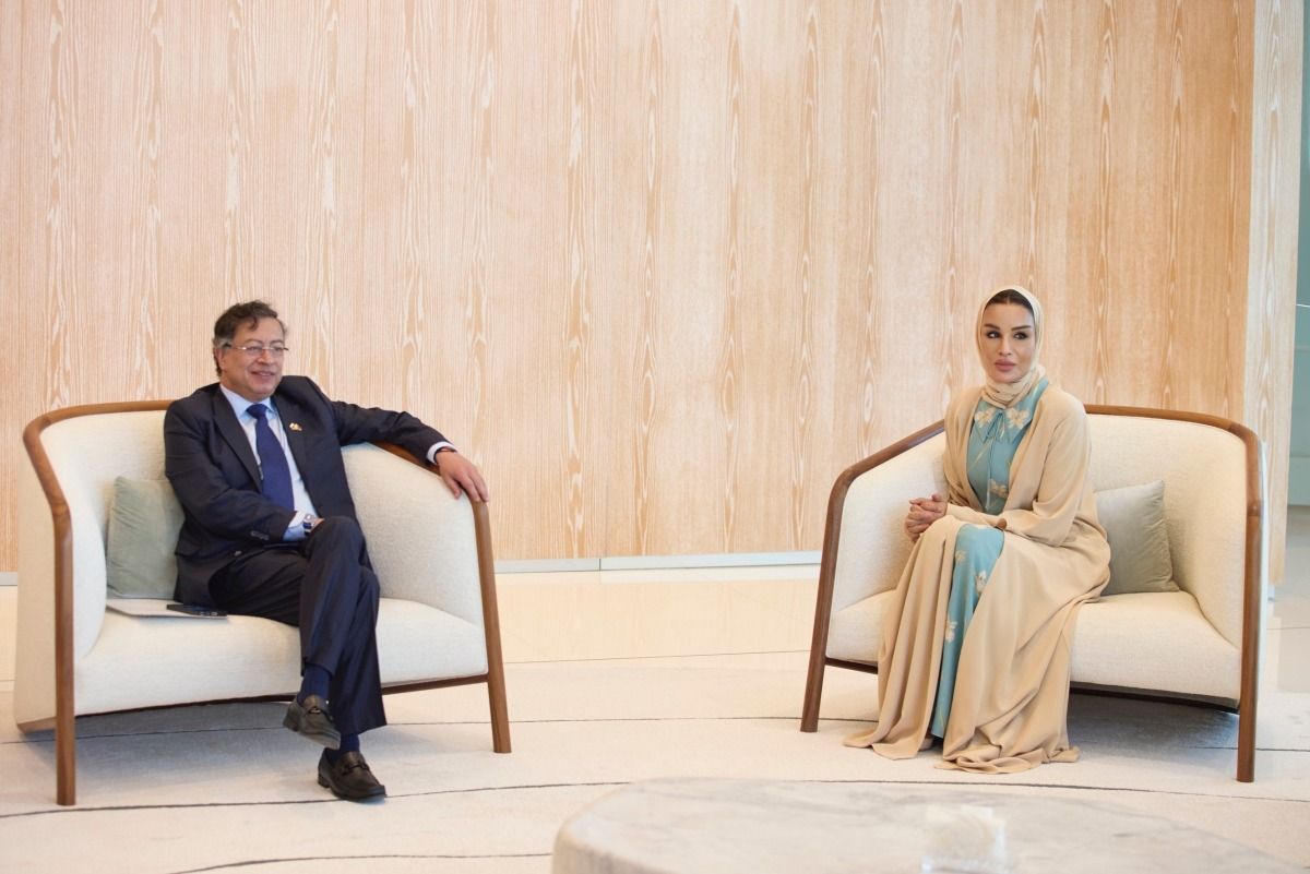 صاحبة السمو تجتمع بفخامة رئيس جمهورية كولومبيا