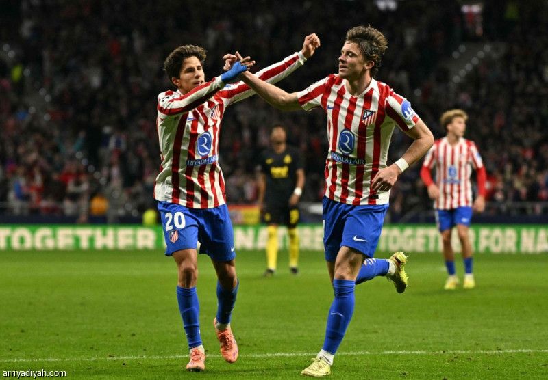 أتلتيكو يضرب أونيون بثلاثية