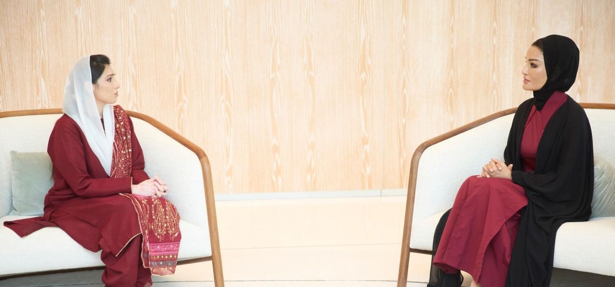 صاحبة السمو تجتمع بالسيدة الأولى لجمهورية باكستان الإسلامية