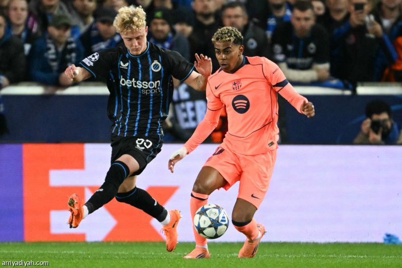 «هدف عكسي» ينقذ برشلونة أمام كلوب بروج