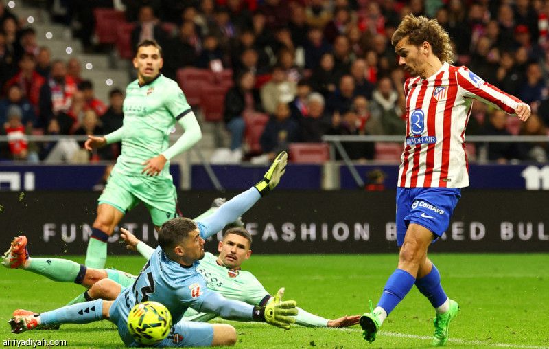 جريزمان يمنح أتلتيكو نقاط ليفانتي.. وأساسونا يسقط في الأندلس