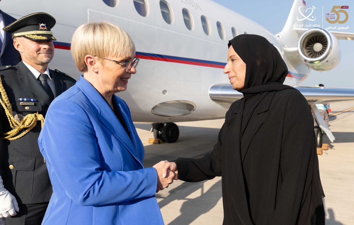 رئيسة سلوفينيا تصل الدوحة