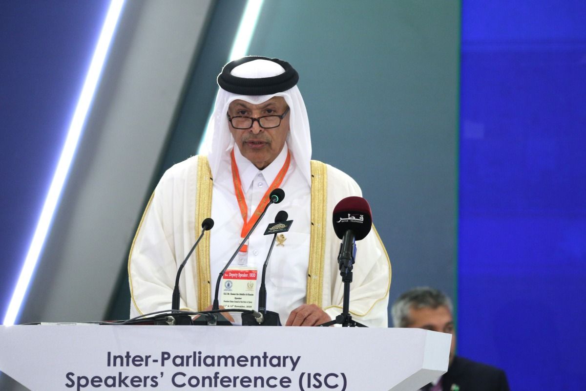 رئيس مجلس الشورى أمام مؤتمر برلماني في إسلام آباد: السلام والأمن والتنمية ركائز ثابتة في سياسة دولة قطر الداخلية والخارجية