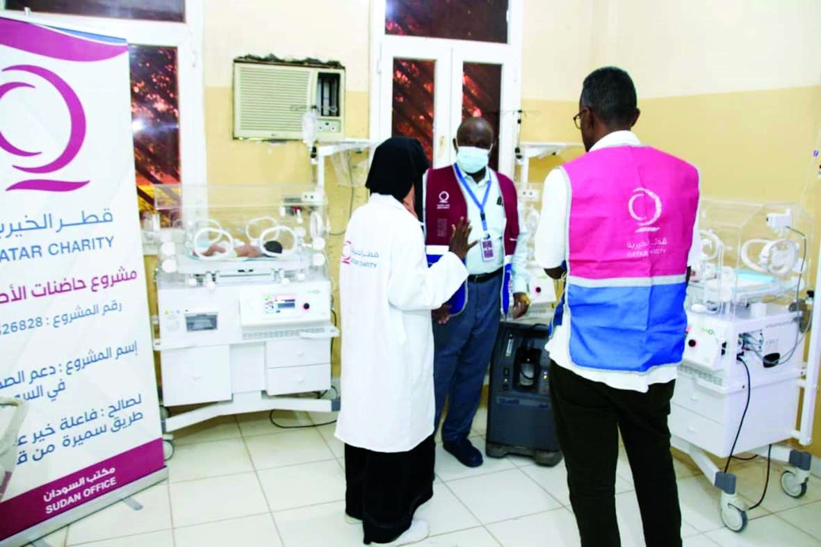 قطر الخيرية: توفير حضانات لحديثي الولادة بالسودان