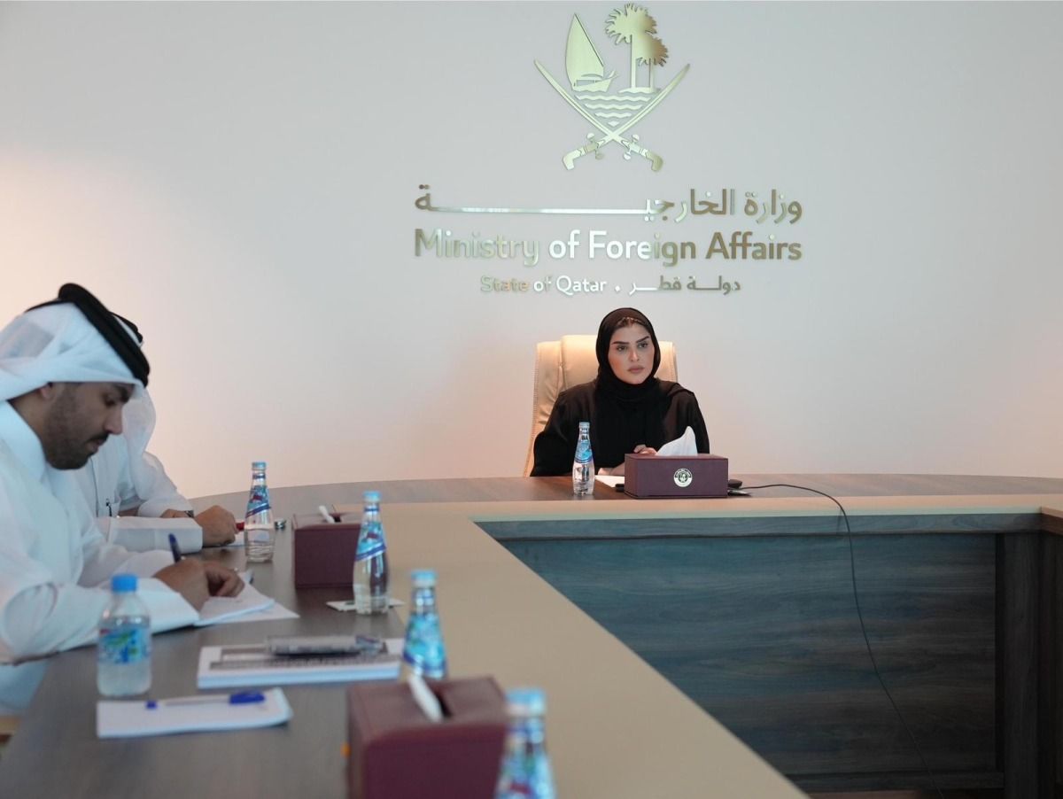 وزير الدولة للتعاون الدولي تستعرض مع أعضاء غرفة العمليات الحكومية في فلسطين علاقات التعاون بين البلدين