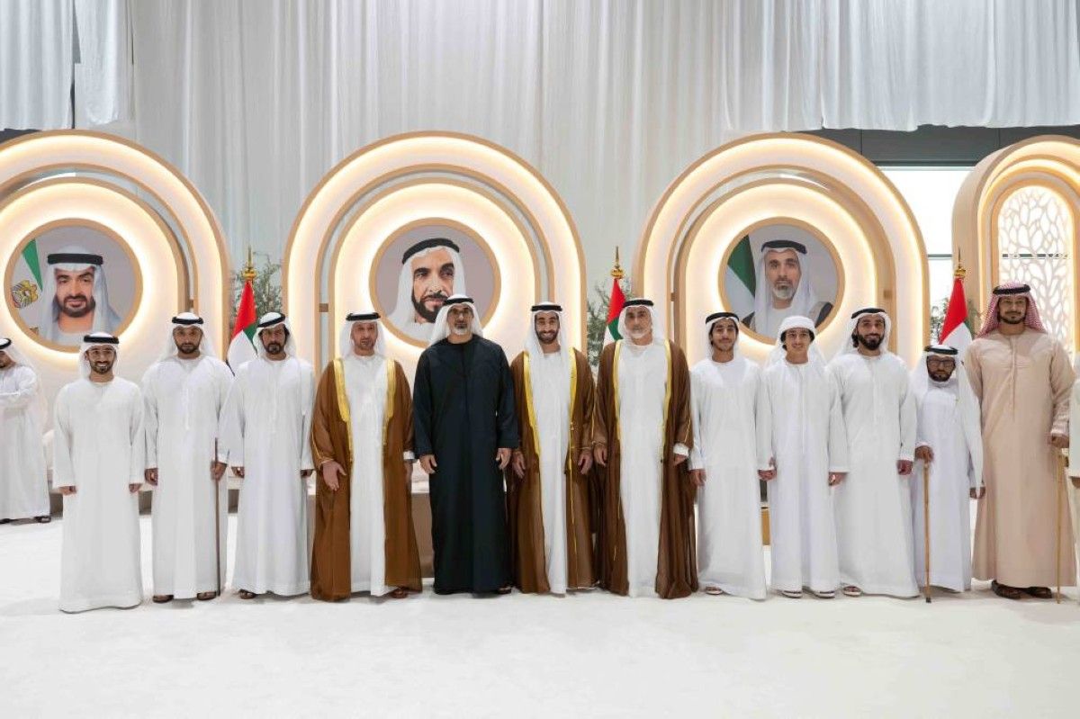 خالد بن محمد وعمار بن حميد يحضران أفراح المهيري وآل حامد