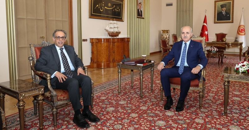 السفير العدواني مع رئيس مجلس الأمة التركي