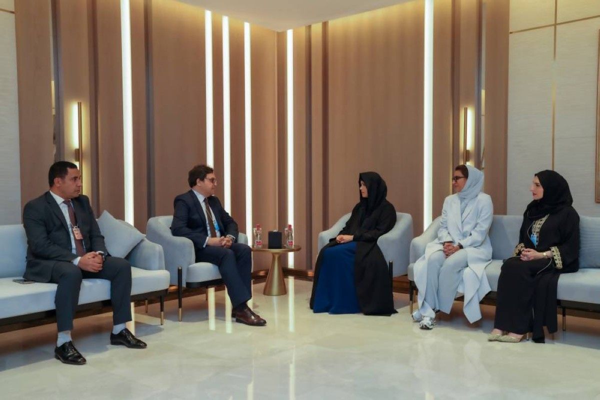 لطيفة بنت محمد تلتقي وزير الثقافة المصري على هامش مؤتمر آيكوم دبي 2025