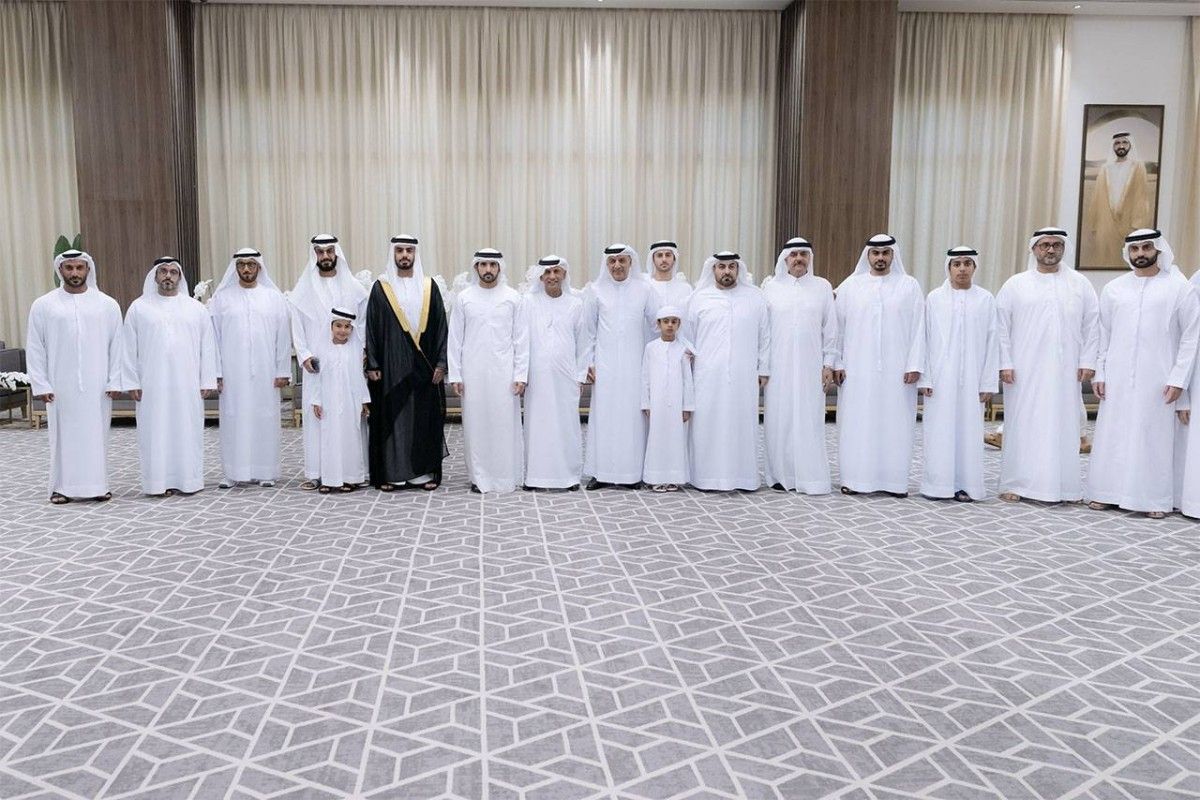 حمدان بن محمد يحضر أفراح عبد الغفار حسين والمري