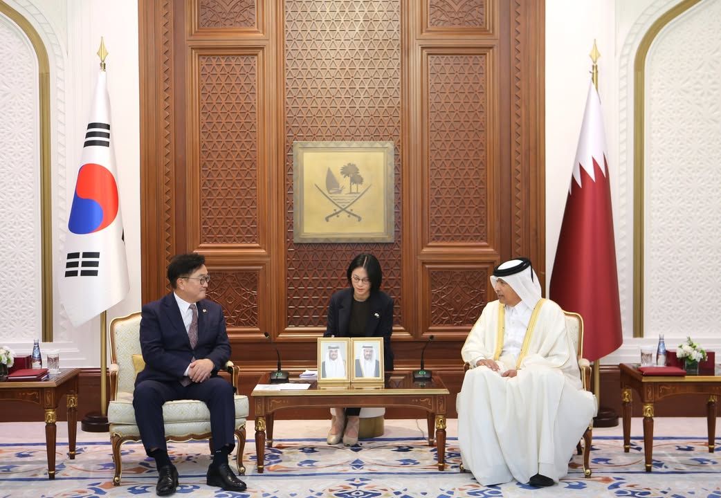 رئيس مجلس الشورى يناقش مع رئيس الجمعية الوطنية الكورية العلاقات البرلمانية بين البلدين