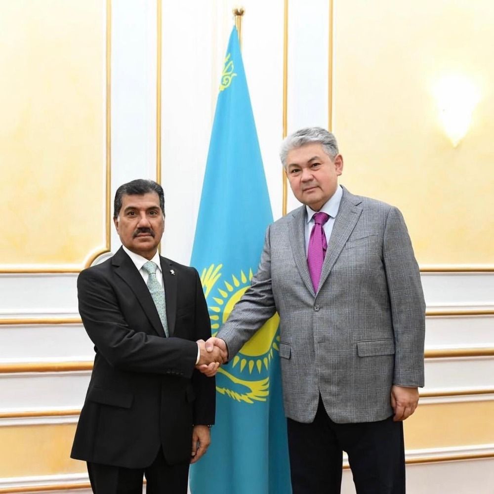 الأمين العام لوزارة الخارجية يجتمع مع وزير خارجية جمهورية كازاخستان