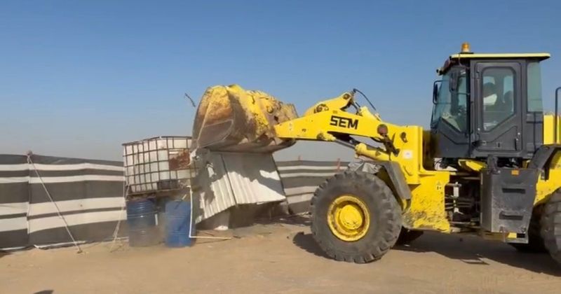 البلدية: إزالة 124 مخيما مخالفا وتوجيه 100 تنبيه في المنطقتين الجنوبية والشمالية