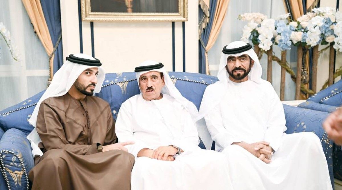 محمد بن راشد يعزّي في وفاة أسامة الشعفار