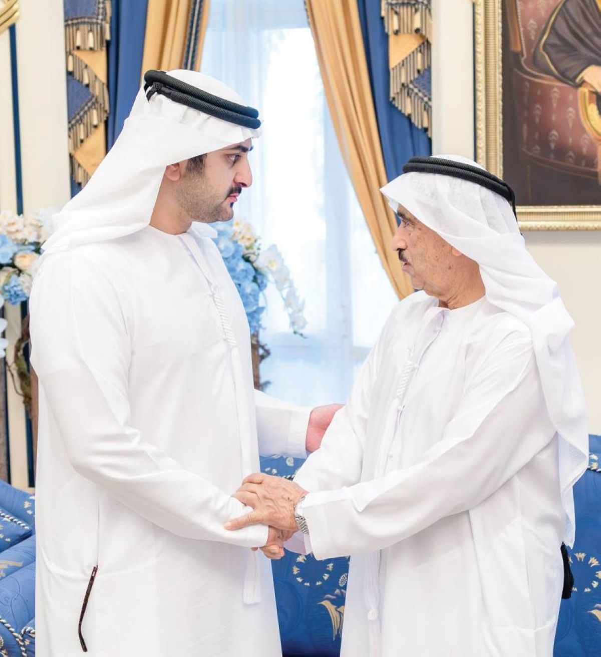 محمد بن راشد يعزّي في وفاة أسامة الشعفار