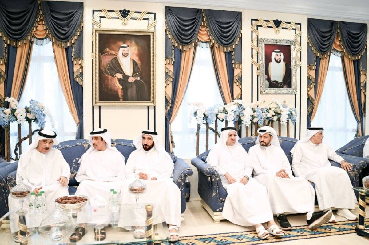 محمد بن راشد يعزّي في وفاة أسامة الشعفار