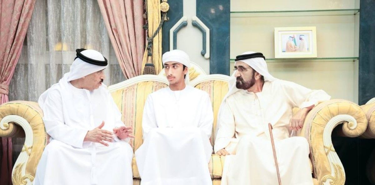 محمد بن راشد يعزّي في وفاة أسامة الشعفار