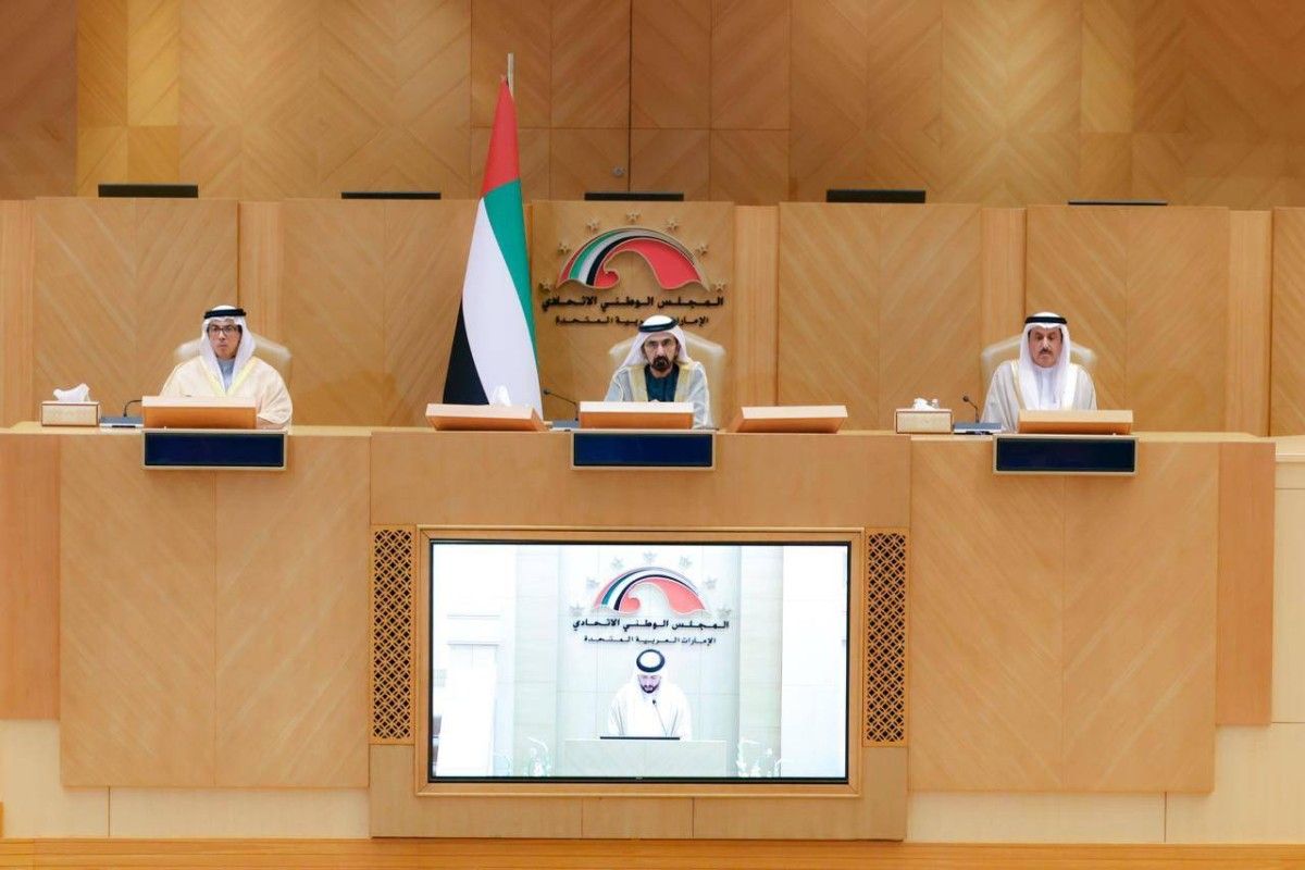 محمد بن راشد يدعو المجلس الوطني الاتحادي أن يكون صوتاً للوطن والمواطن