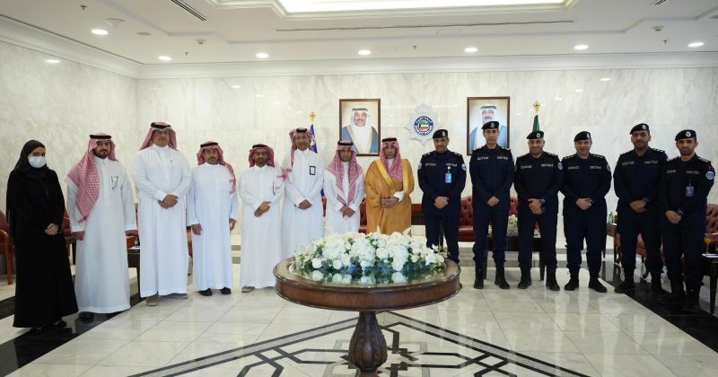 العدواني بحث مع وفد سعودي التعاون الأمني وتبادل الخبرات