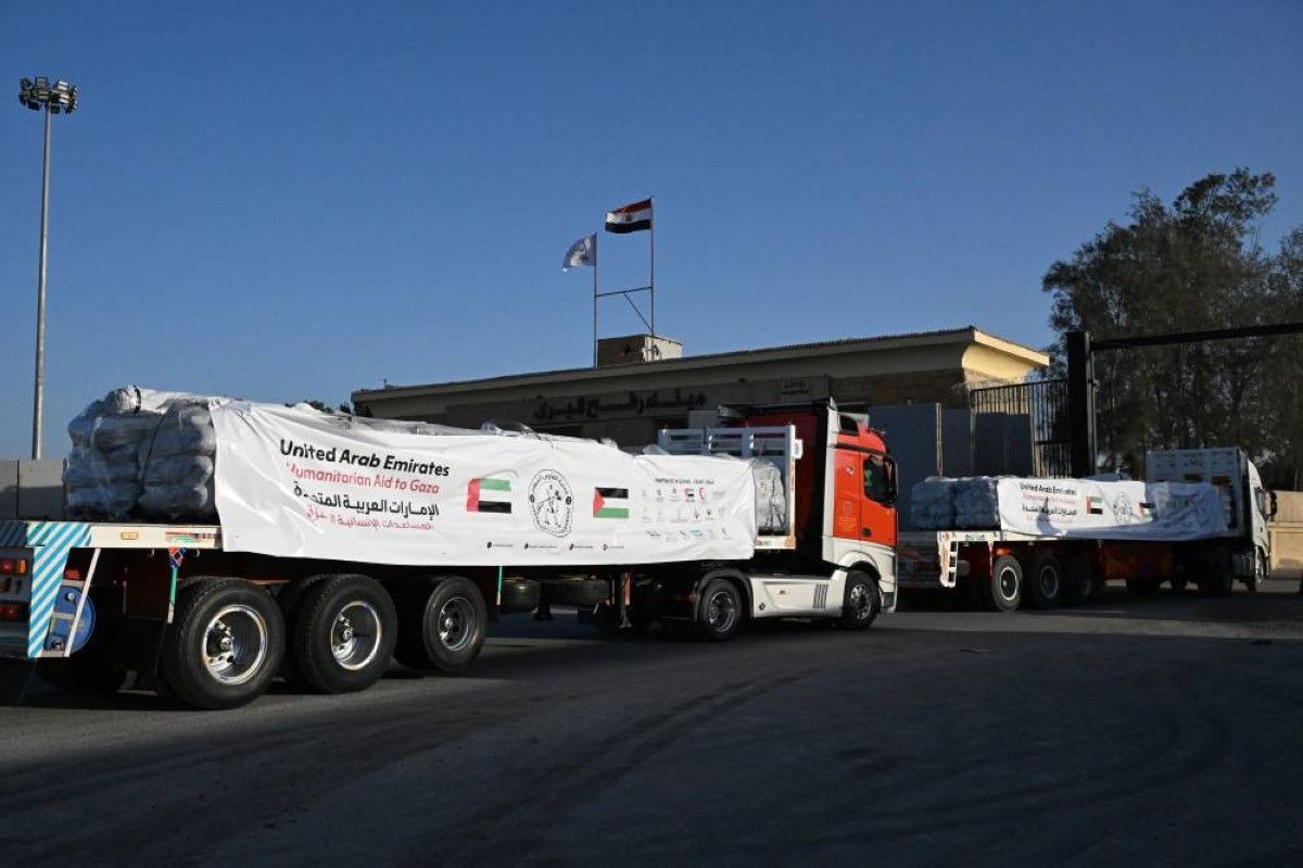 ضمن "الفارس الشهم 3".. الإمارات تسير أكثر من 250 قافلة تحمل 1.6 مليون طرد مساعدات لغزة