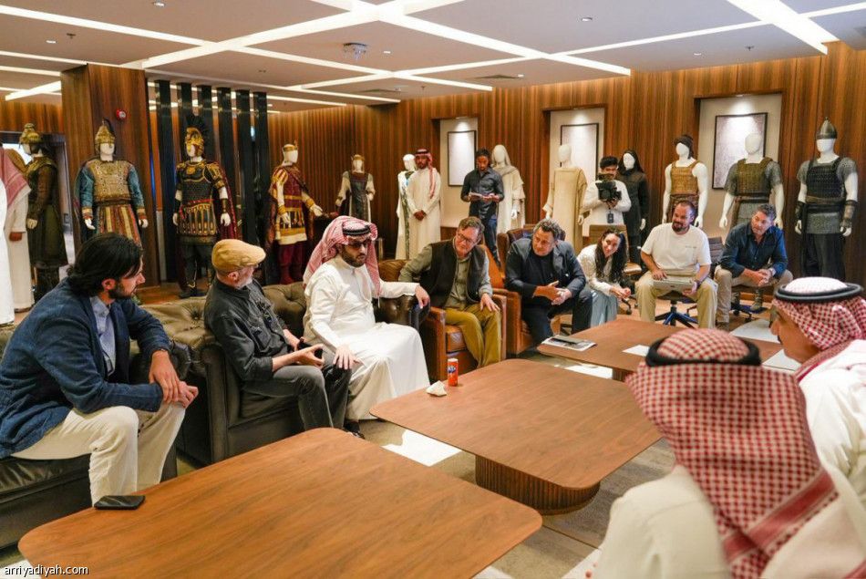 آل الشيخ يتابع تحضيرات فيلم خالد بن الوليد