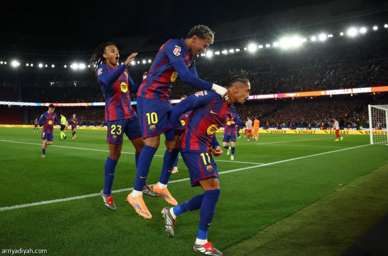 برشلونة يعاقب أتلتيكو بثلاثية