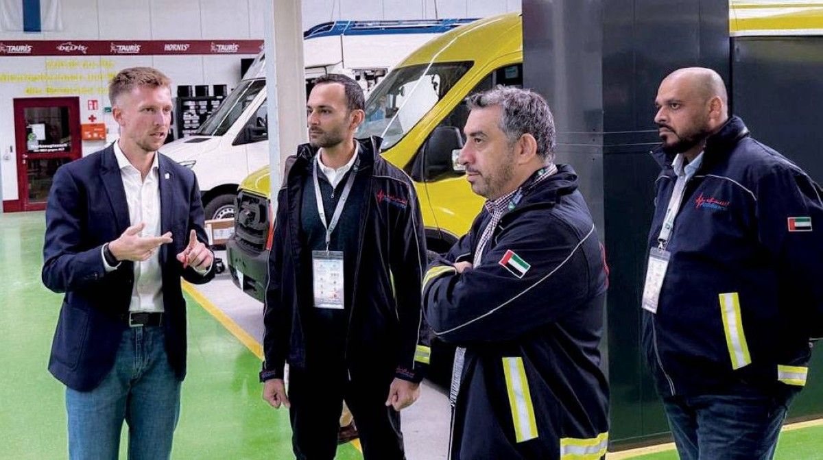 وفد من «إسعاف دبي» يزور ألمانيا لتطوير وتحديث أسطول مركبات الطوارئ