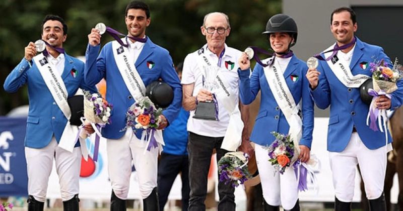 فضية للفروسية الكويتية في بطولة آسيا لقفز الحواجز بتايلند