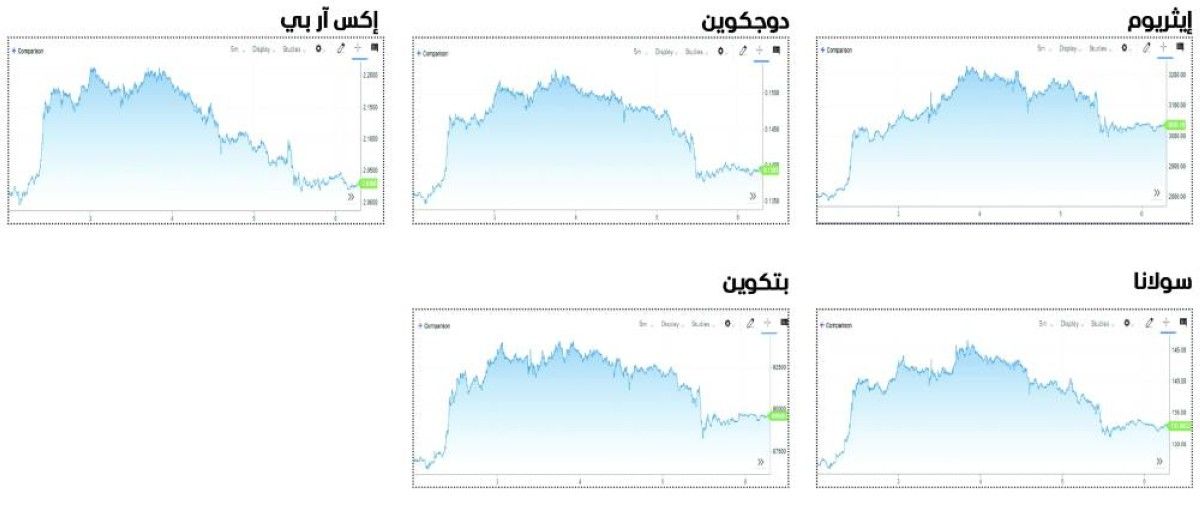 العملات المشفرة تواصل تقلباتها في أسبوع