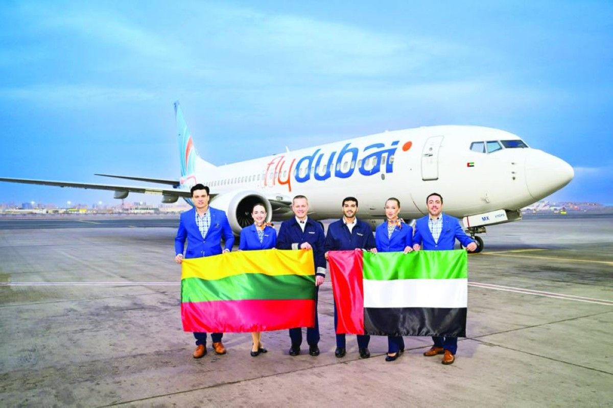فلاي دبي تدشن رحلاتها المباشرة إلى العاصمة الليتوانية فيلينوس