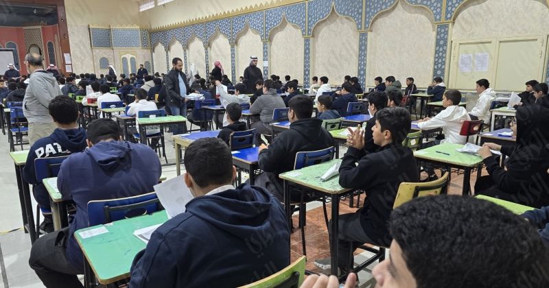 اختبارات صفوف النقل… تحت الأمطار