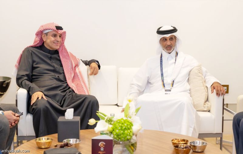 وزير الرياضة القطري يستقبل العواد