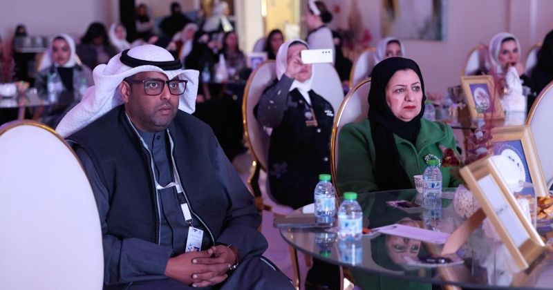 مريم العنزي وعبدالله البراك في حفل انطلاق المسابقة