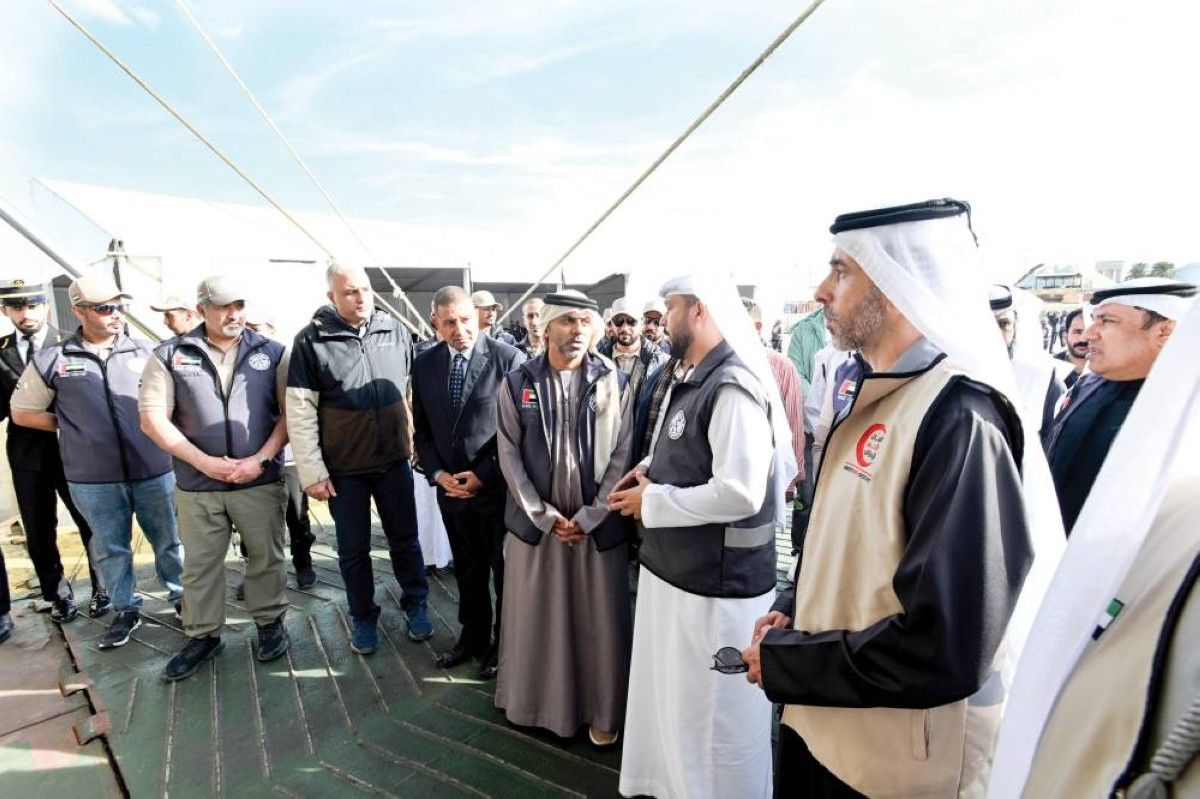 وصول «سفينة محمد بن راشد الإنسانية» إلى ميناء العريش محمّلة بالمساعدات الإغاثية لغزة