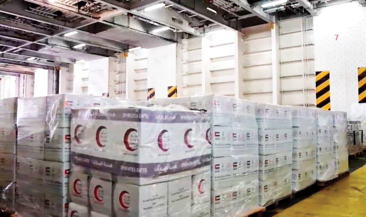 وصول «سفينة محمد بن راشد الإنسانية» إلى ميناء العريش محمّلة بالمساعدات الإغاثية لغزة