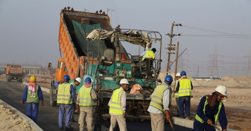 أعمال فرش الاسفلت