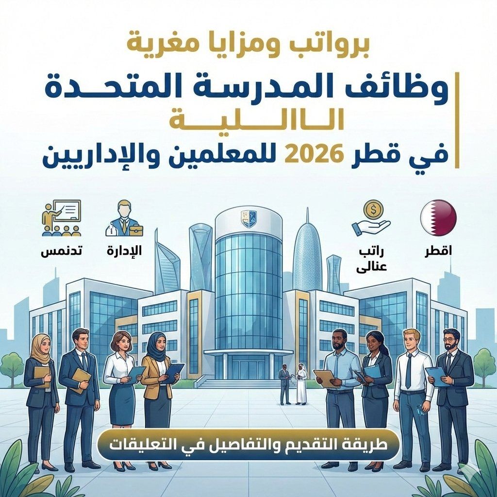 برواتب ومزايا مغرية | وظائف المدرسة المتحدة الدولية في قطر 2026 للمعلمين والإداريين