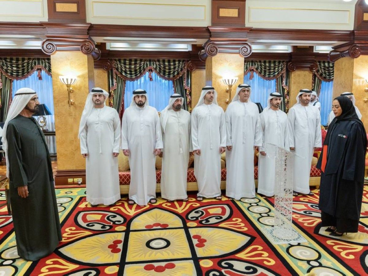 أمام محمد بن راشد.. 35 قاضياً من المواطنين في محاكم دبي يؤدون اليمين القانونية