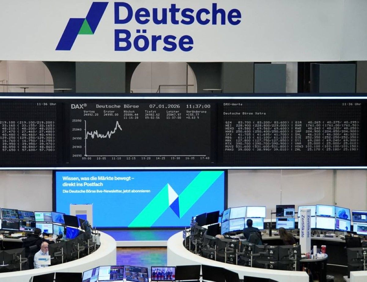 مؤشر «داكس» الألماني يتجاوز 25 ألف نقطة للمرة الأولى