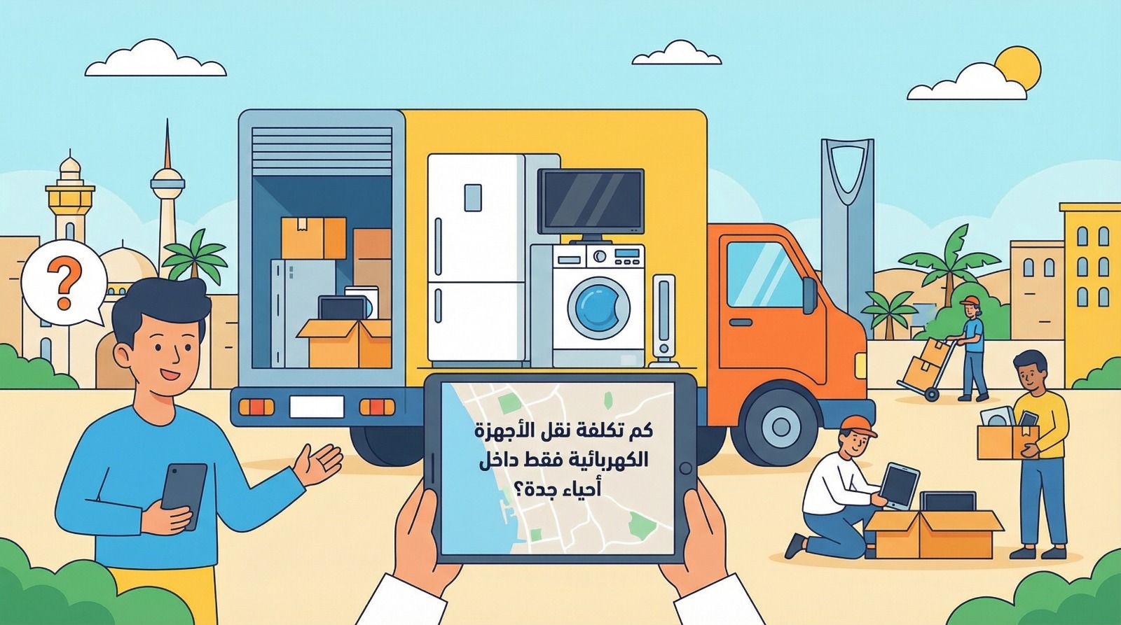 نقل الأجهزة داخل جدة: تجربة حقيقية وتفاصيل الأسعار