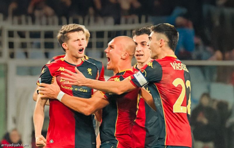 جنوى يكتسح كالياري بثلاثية