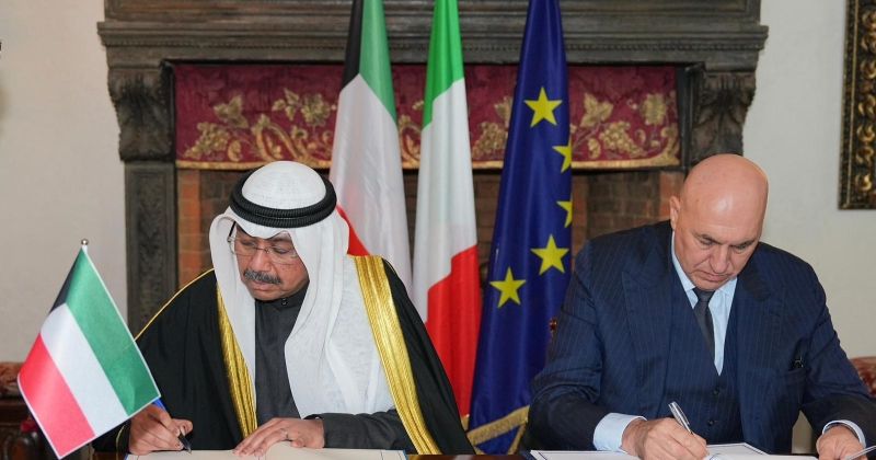 اتفاقية تعاون بين الكويت وإيطاليا لتعزيز الشراكة الدفاعية الإستراتيجية