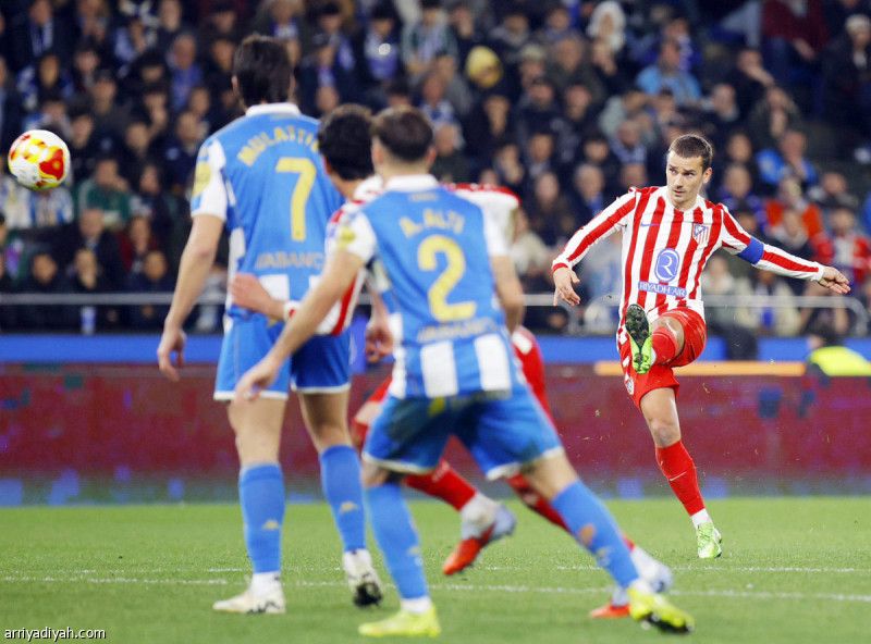 جريزمان يقود أتلتيكو إلى ربع النهائي