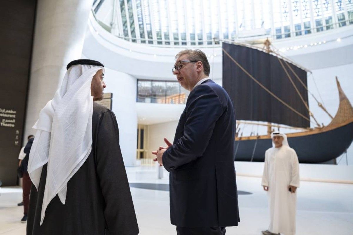 رئيس الدولة والرئيس الصربي يبحثان جوانب التعاون والعمل المشترك بين البلدين