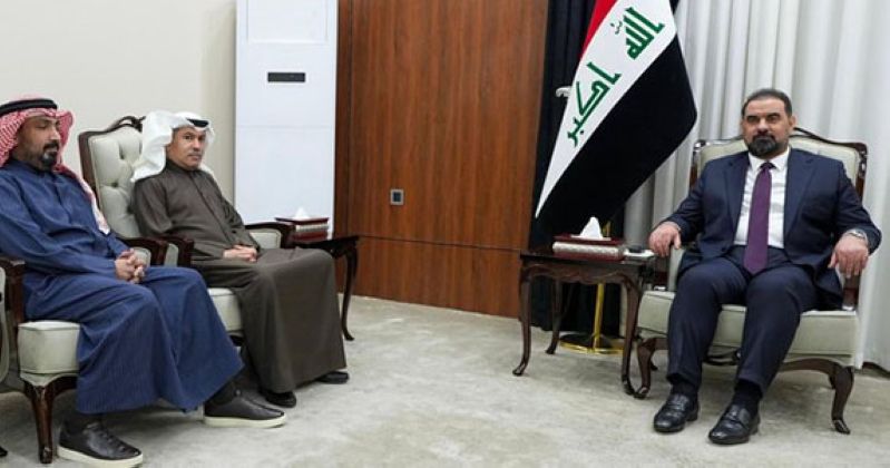 السفير زمان بحث تعزيز التعاون الثنائي مع الحلبوسي