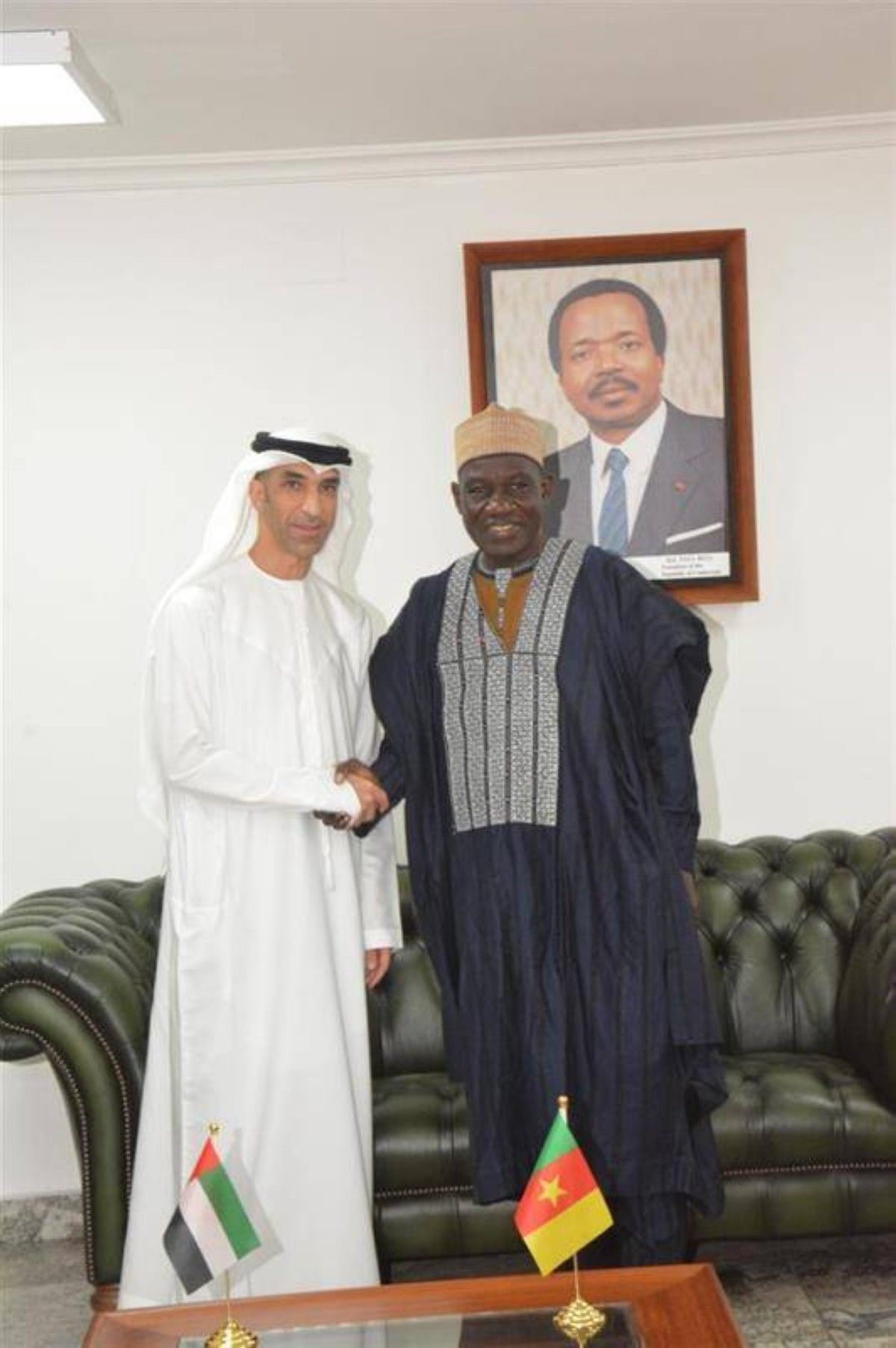 الزيودي يبحث التعاون الاقتصادي وفرص بناء شراكات بين الإمارات والكاميرون