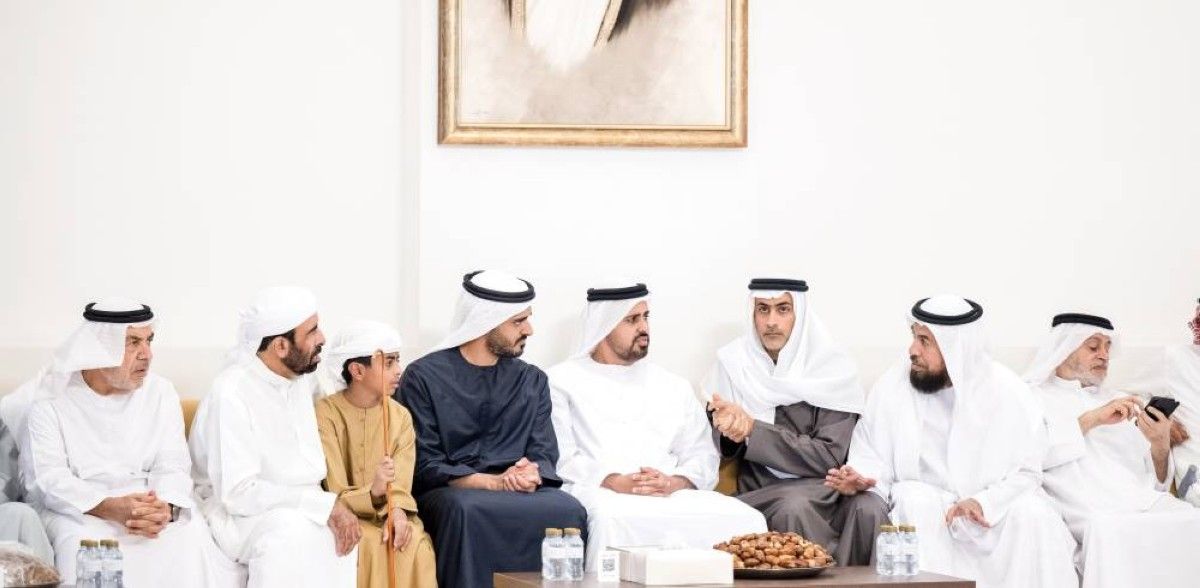 ذياب وزايد بن محمد يعزيان في وفاة حمد الهاجري