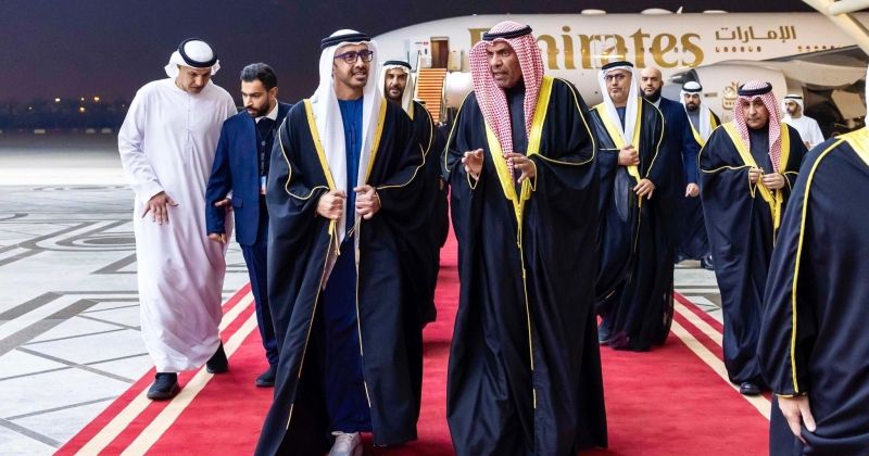 اليحيا يستقبل الشيخ عبدالله بن زايد بمناسبة زيارته الرسمية للكويت